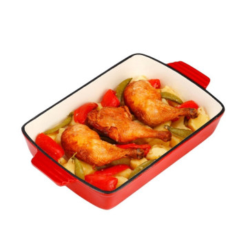 Hot sale Cast iron preseasoned baking dish